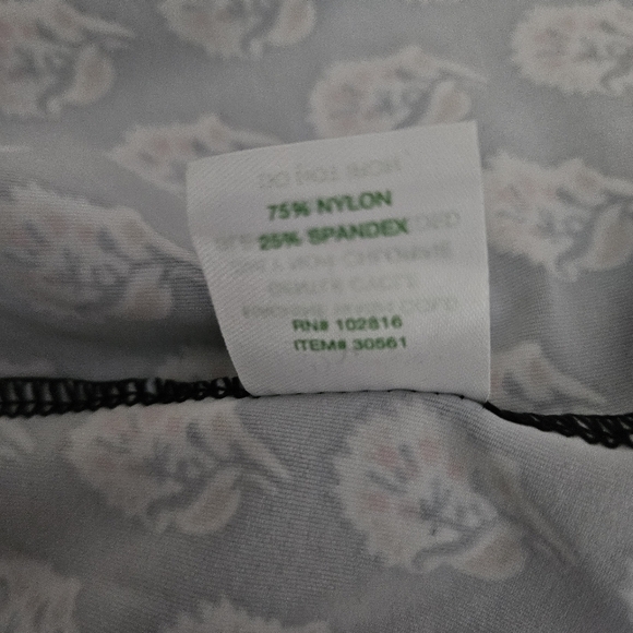 Garnet Hill Swim Rashguard Natural UPF 50+ M Long Sleeve Pullover 1/4 Zip Black - Picture 10 of 14